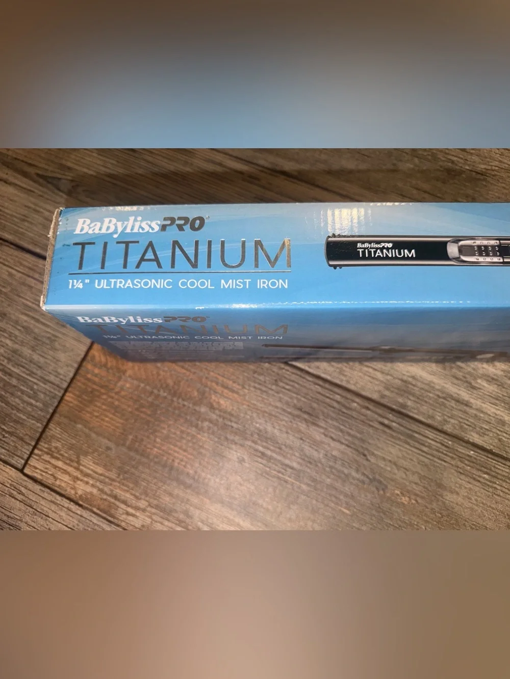New BaBylissPro Titanium 1 1/4” Ultrasonic Cool Mist Iron Straighten | BT2191TUC